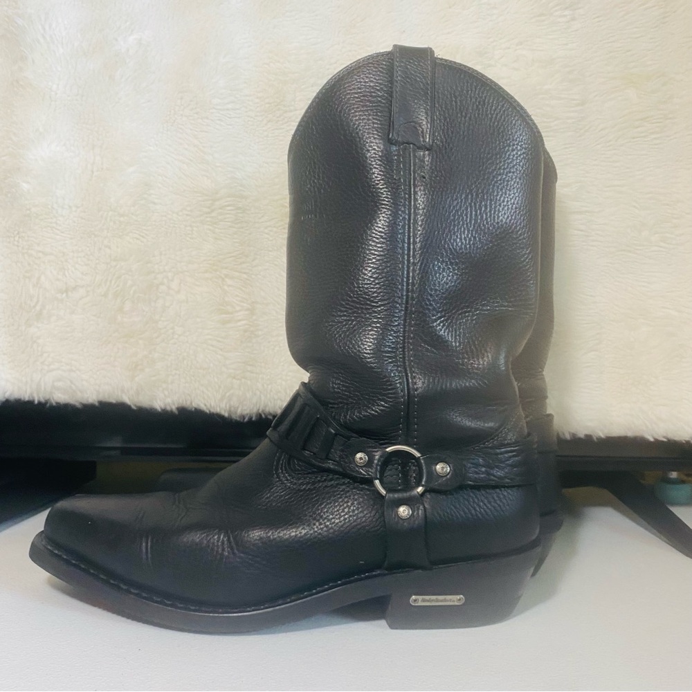 Harley Davidson Pecos Black Leather Boots SZ 12